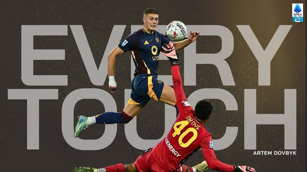 ⁣Artem Dovbyk - EVERY TOUCH vs Udinese - Serie A Enilive 2024-25