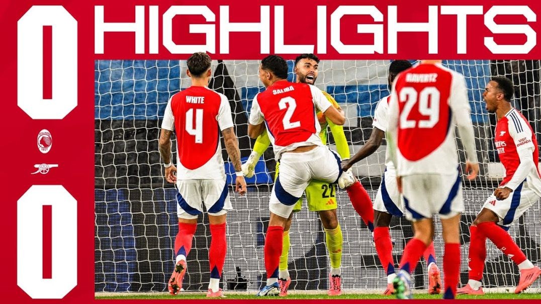 ⁣DAVID RAYA MAKES INCREDIBLE DOUBLE SAVE 🤯 _ HIGHLIGHTS _ Atalanta v Arsenal (0-0) _ Champions League
