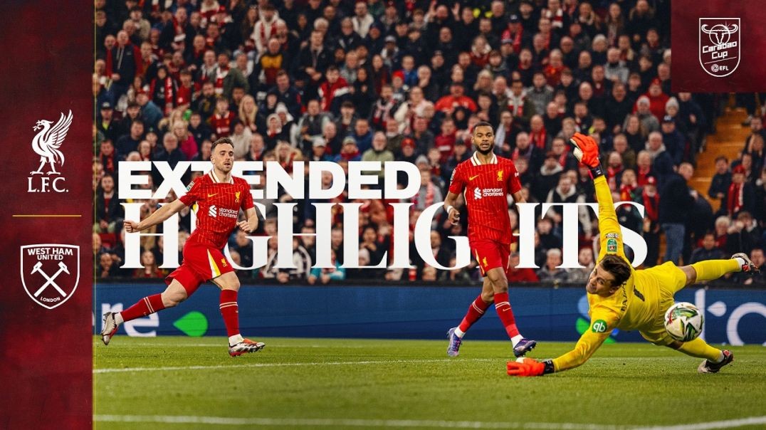 ⁣Extended Highlights _ Five goals as Reds progress in Carabao Cup _ Liverpool 5-1 West Ham