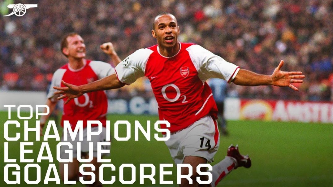 ⁣Top 10 Arsenal Champions League goalscorers _ Henry, Van Persie, Walcott &amp;amp; more! _ UCL