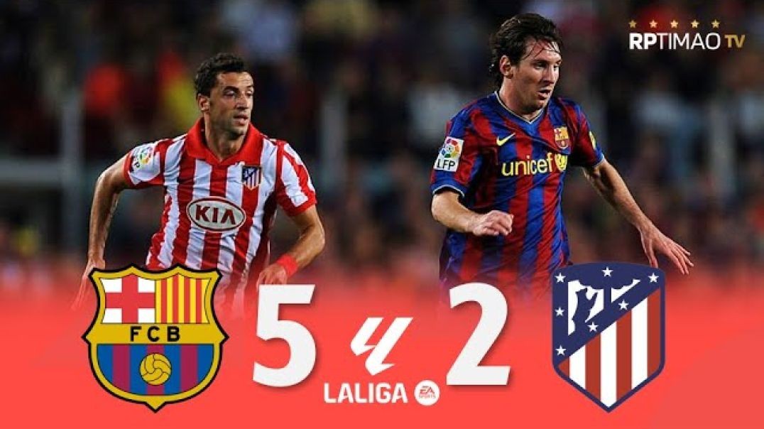 Barcelona 5 x 2 Atlético de Madrid ● La Liga 09_10 Extended Goals _ Highlights ᴴᴰ