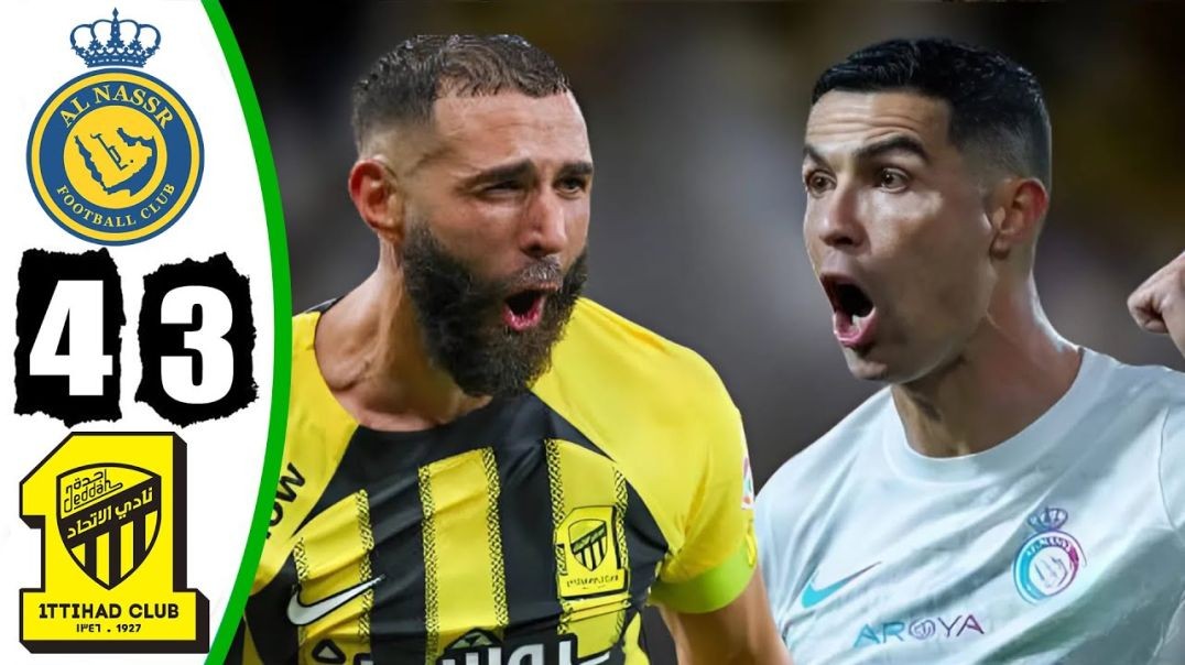 ⁣Ronaldo vs Benzema - Al Nassr vs Al Ittihad 4-3 - All Goals Highlights - 2024