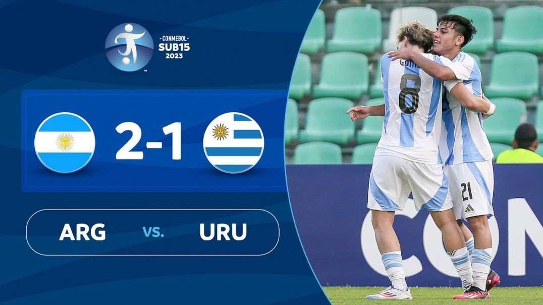 ⁣ARGENTINA vs. URUGUAY [2-1] - RESUMEN - CONMEBOL SUB 15 - FASE DE GRUPOS