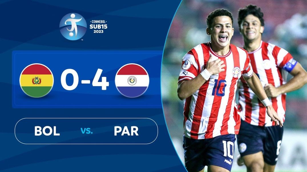 ⁣BOLIVIA vs. PARAGUAY [0-4] - RESUMEN - CONMEBOL SUB 15 - FASE DE GRUPOS