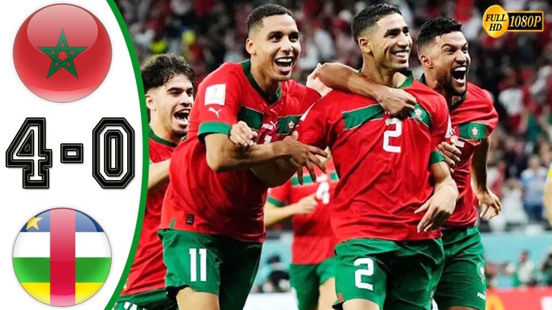 Morocco vs Central African Republic 4-0 Highlights & All Goals 2024 HD