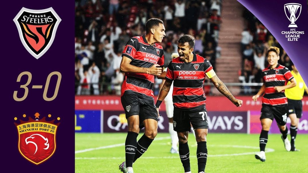 ⁣A clear win! - FC Pohang (KOR) - Shanghai Port FC (CHN) Highlights - AFC Champions League Elite™
