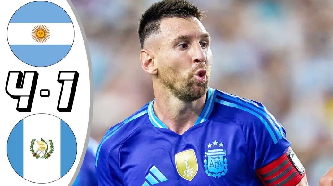 ⁣Argentina vs Guatemala 4-1- All Goals &amp;amp; Highlights - 2024