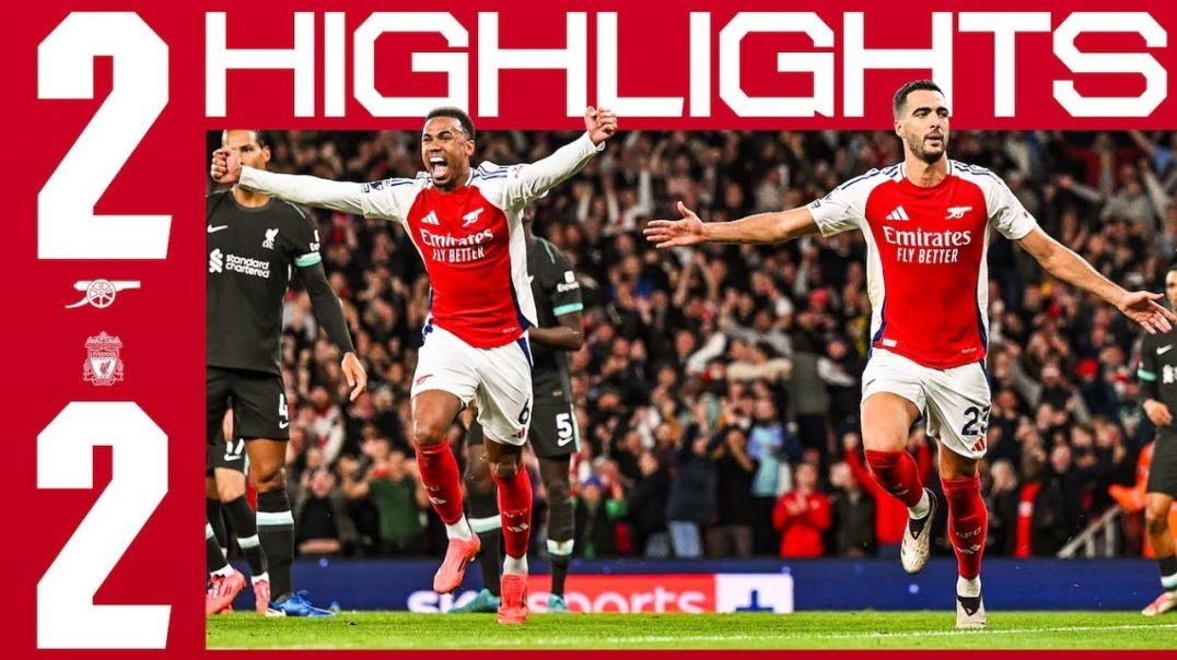 HIGHLIGHTS _ Arsenal vs Liverpool (2-2) _ Premier League _ Saka, van Dijk, Merino, Salah