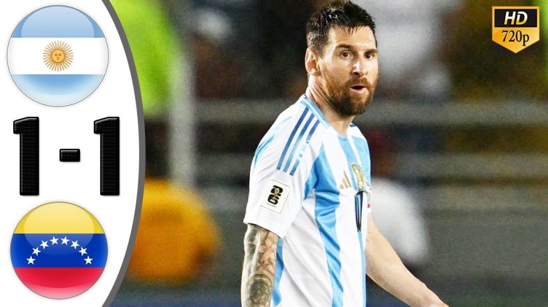 ⁣Argentina vs Venezuela 1-1 Highlights &amp;amp; All Goals 2024 HD