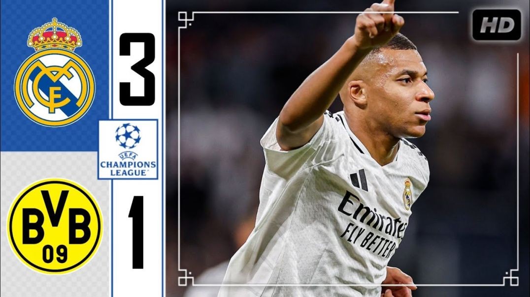 ⁣Real Madrid vs Dortmund 3-1 • Champions League Highlights & All Goals 2024 • Real Madrid Tadi Ma