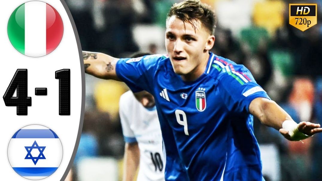 Italy vs Israel 4-1 Highlights &amp;amp; All Goals 2024 HD