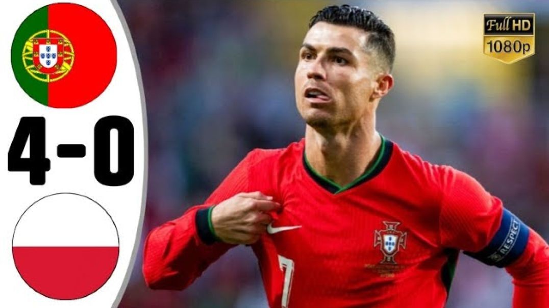 ⁣Portugal vs Poland 4-0 • UEFA Nations League Highlights &amp;amp; All Goals 2024 • Portugal Tadi