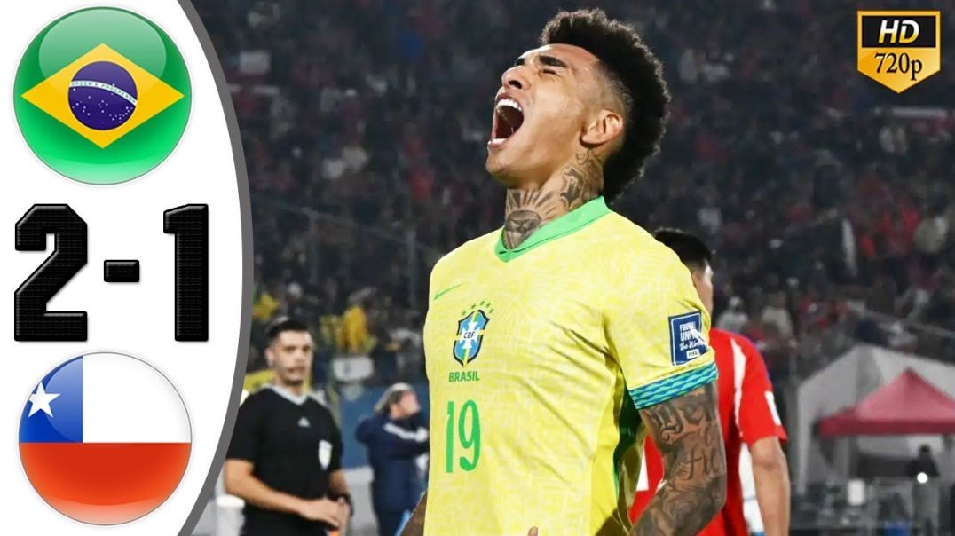 ⁣Brazil vs Chile 2-1 Highlights &amp;amp; All Goals 2024 HD