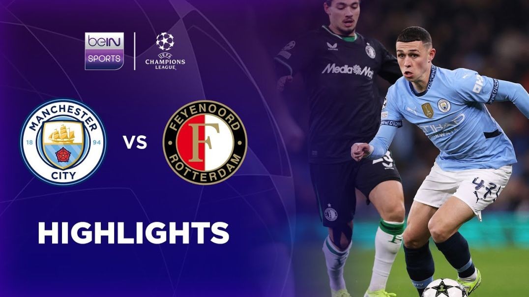 ⁣Manchester City 3-3 Feyenoord - Champions League 2425 Match Highlights
