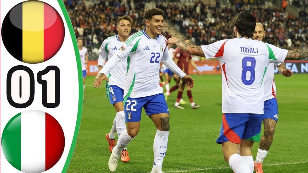 Belgium 0-1 Italy Highlights UEFA Nations Leag