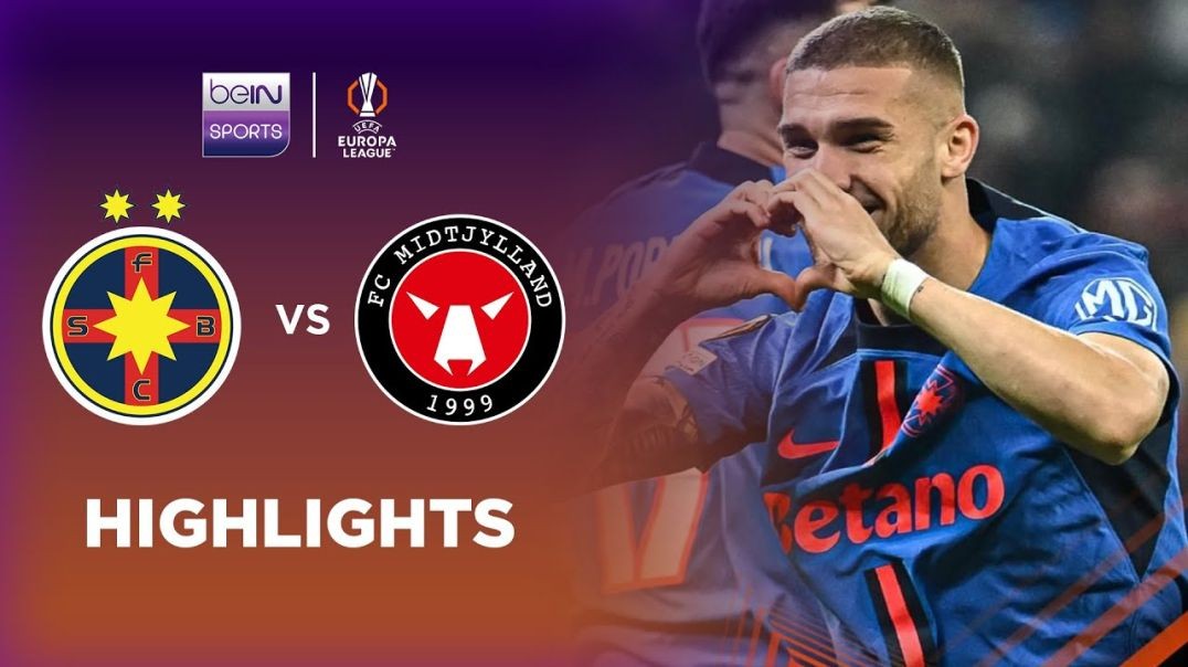 ⁣FCSB 2-0 FC Midtjylland | Europa League 24/25 Match Highlights