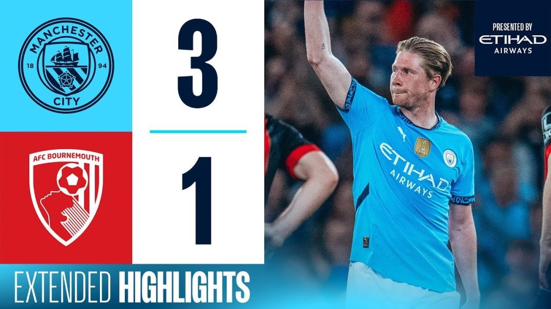 ⁣Man City 3-1 Bournemouth |Highlights