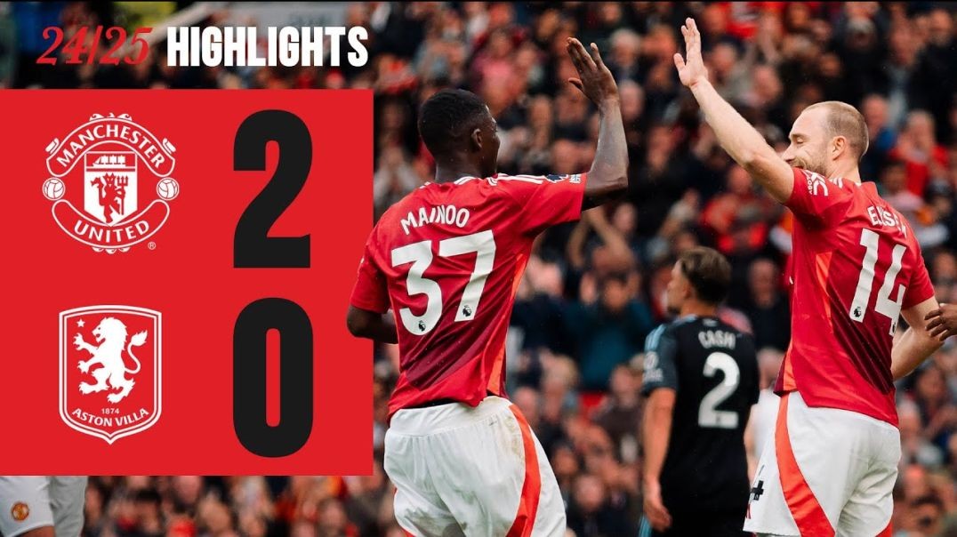 ⁣Man Utd 2-0 Aston Villa |Highlights